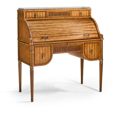 Satinwood Roll Top Desk