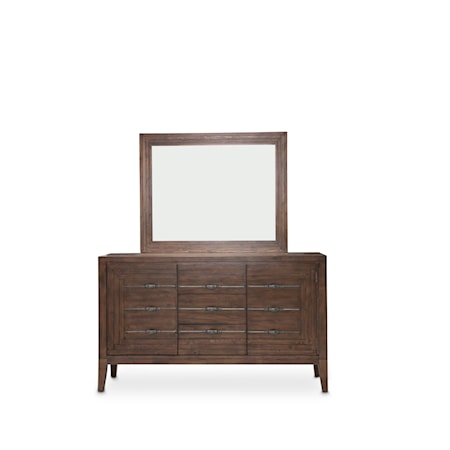 2-Piece Sideboard and Mirror Set