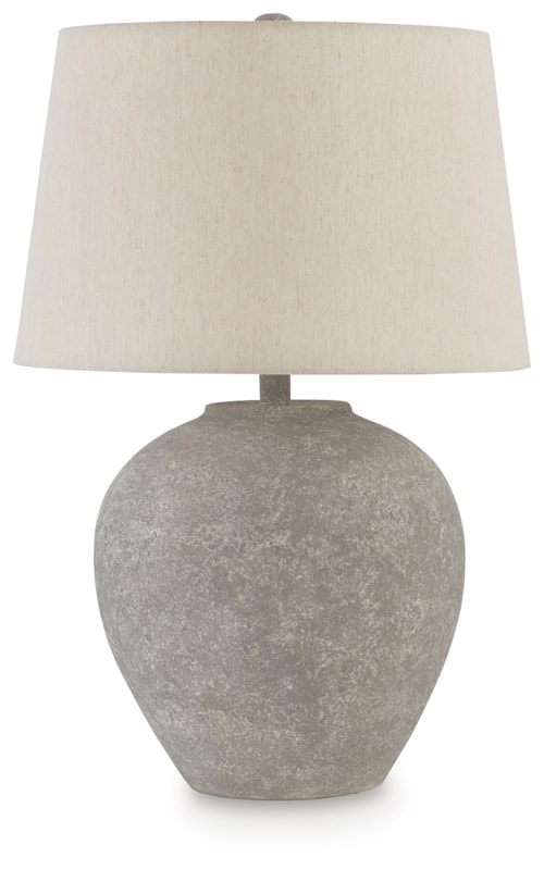 Faux Stone Paper Table Lamp