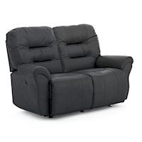 Casual Space Saver Reclining Loveseat