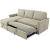 Signature Design by Ashley Kerle Sectional with Storage and Pop Up Bed