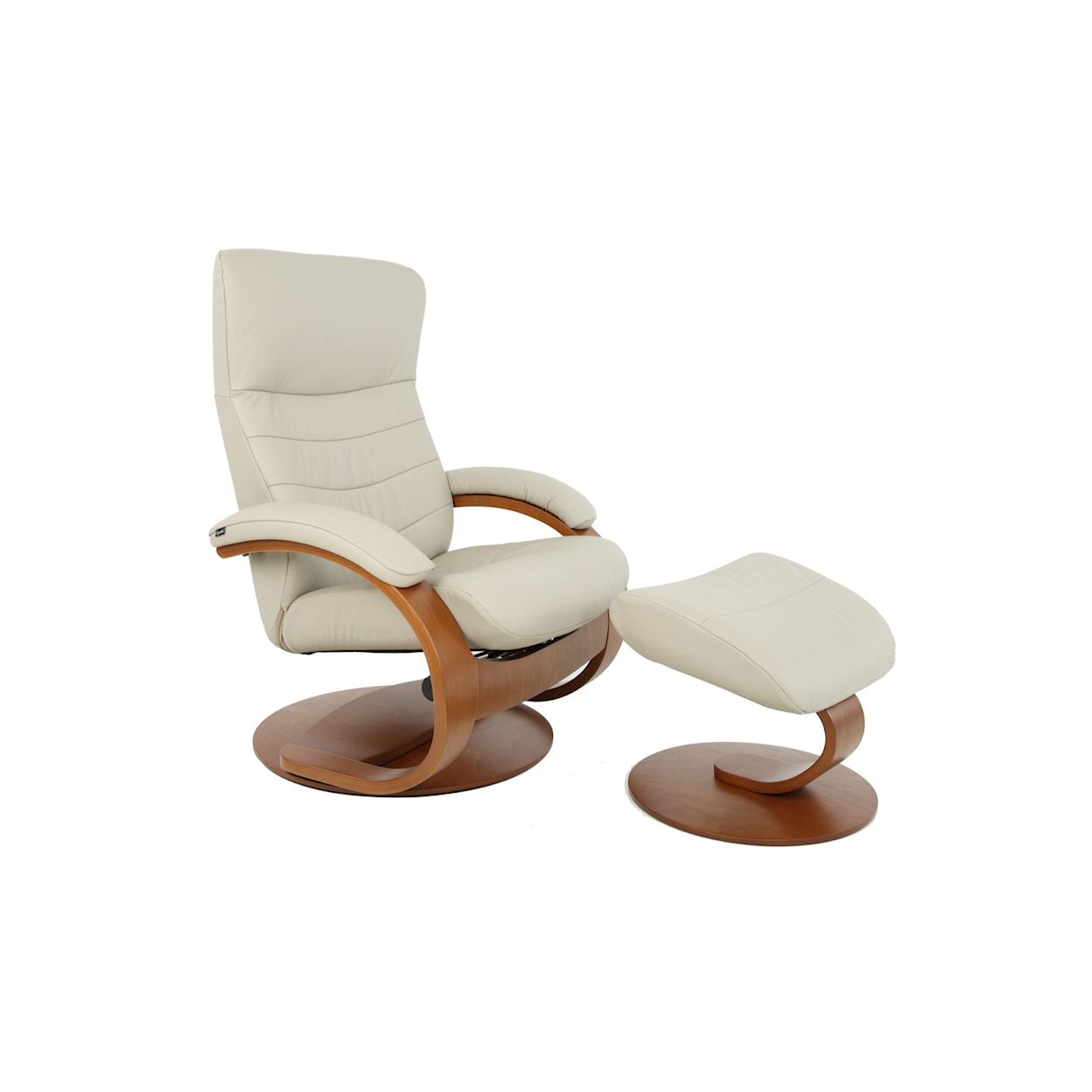 Fjords by Hjellegjerde Classic Comfort Collection Trandal C Small Manual Recliner W/ Footstool