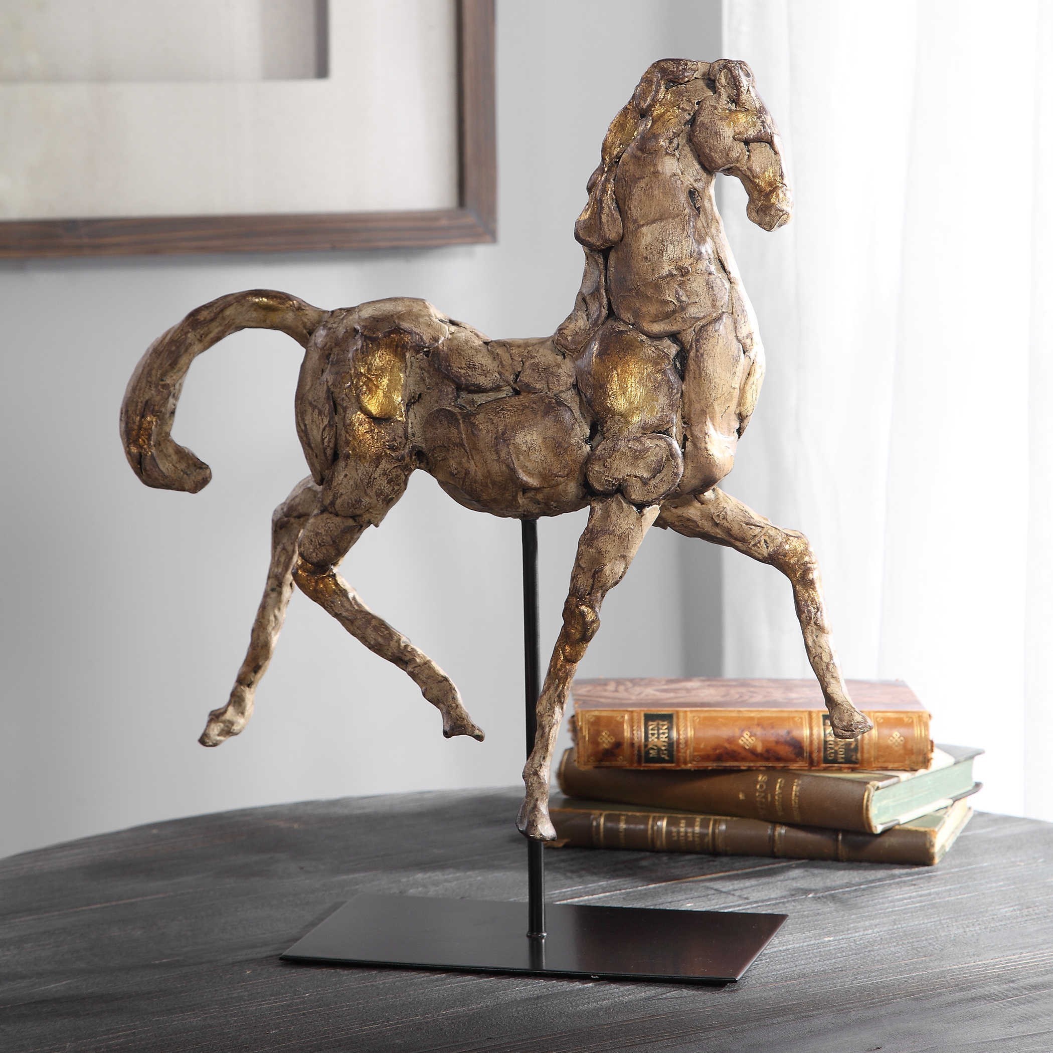 Uttermost Accessories - Statues and Figurines Caballo Dorado Horse Sculpture