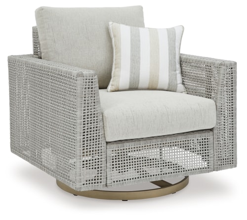 Outdoor Swivel Lounge With Cushion