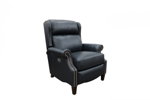 Transitional Power Recliner with Power Headrest
