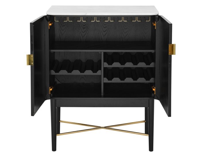 Steve Silver Vida Vida Marble Top WIne Cabinet