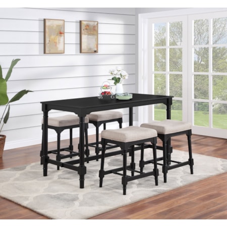 Martina 5-piece Counter Height Dining Set