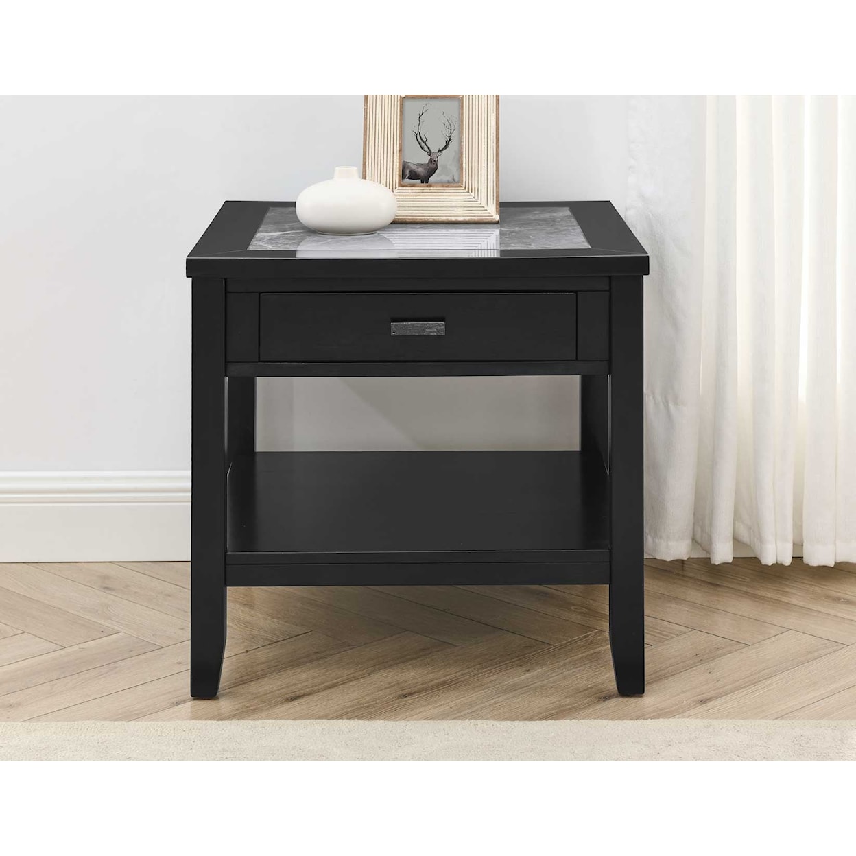 Steve Silver Garvine End Table with Storage