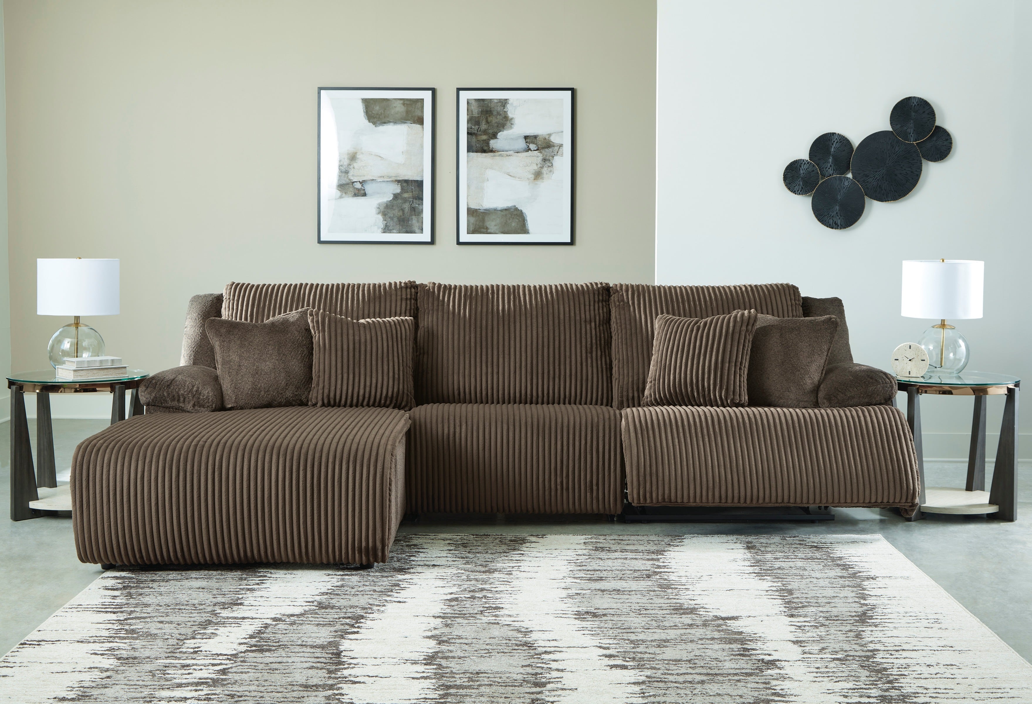 Signature Design by Ashley Top Tier 3-Piece Reclining Sectional with Chaise
