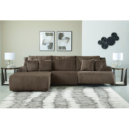 3-Piece Reclining Sectional with Chaise