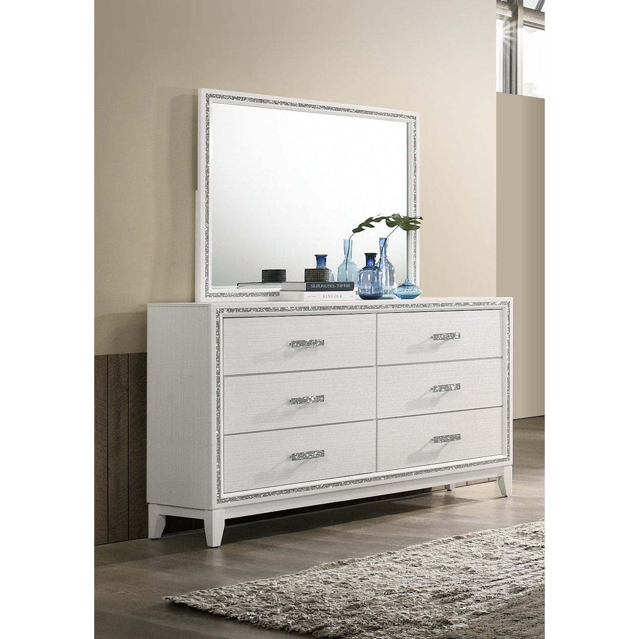 Acme Furniture Haiden Dresser and Mirror Set