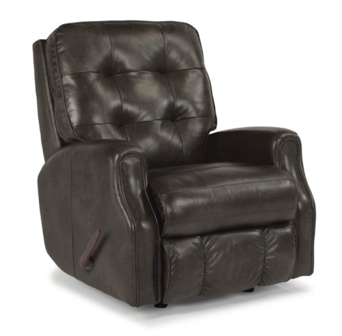 Button Tufted Swivel Glider Recliner