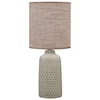 Ashley Furniture Signature Design Lamps - Contemporary Donnford Brown Ceramic Table Lamp