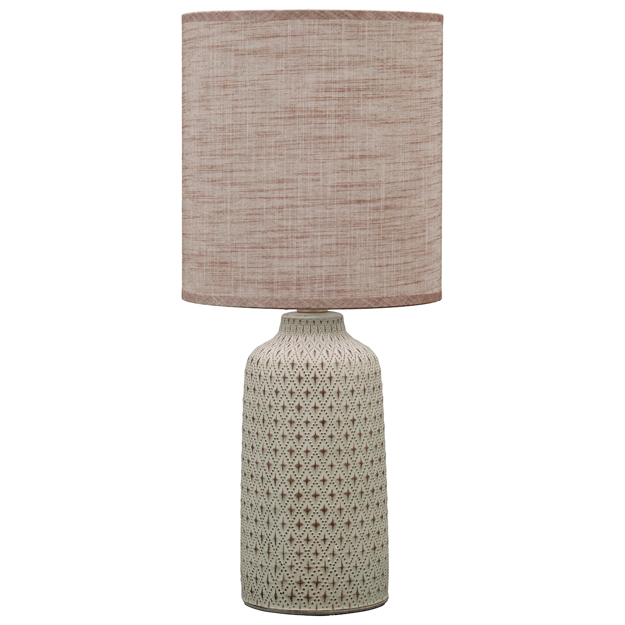 Ashley Furniture Signature Design Lamps - Contemporary Donnford Brown Ceramic Table Lamp