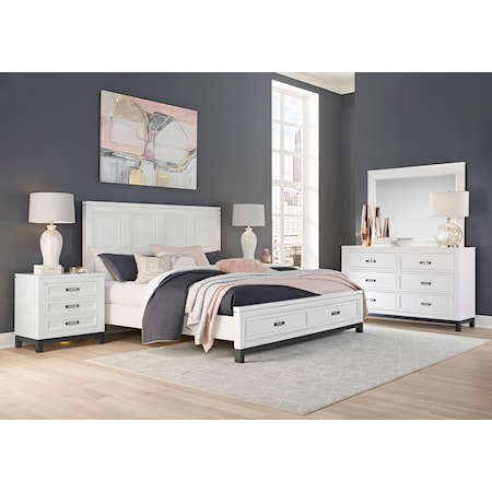 Queen Storage Panel Bed