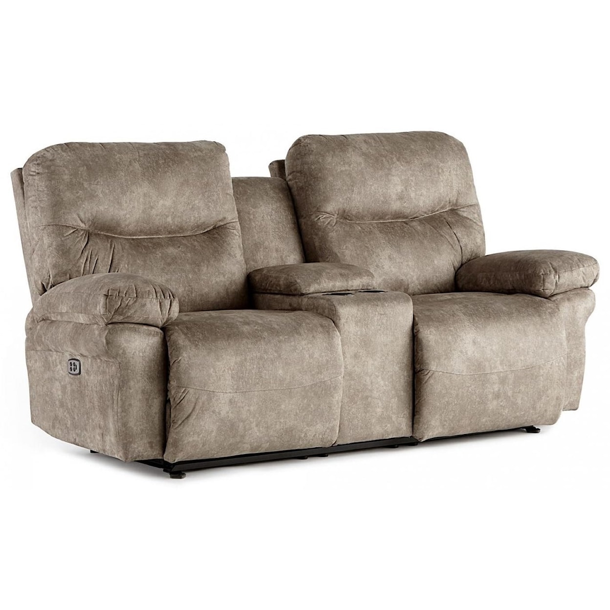 Bravo Furniture Leya Power Space Saver Loveseat with Console