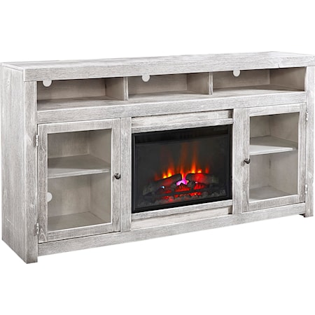74&quot; Highboy Fireplace TV Console