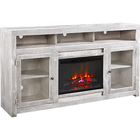 74" Highboy Fireplace TV Console