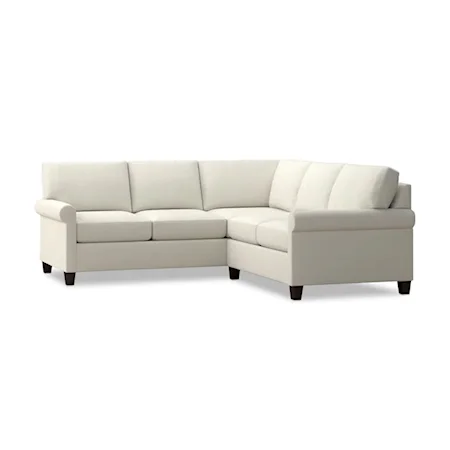 Casual Right-Facing 2-Piece Sectional