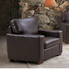 New Classic Marco Bronze Leather Accent Chair