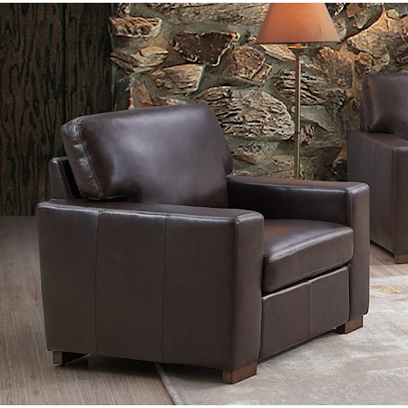 Bronze Leather Accent Chair