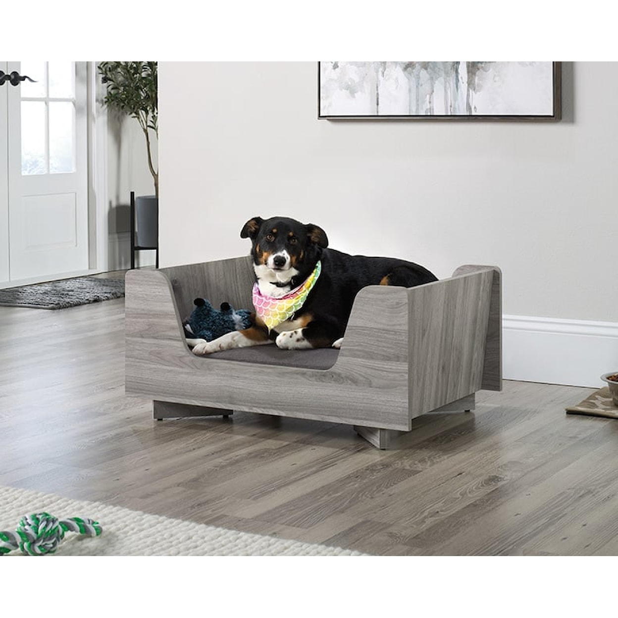 Sauder Pet Furniture Pet Bed with Removable Cushion