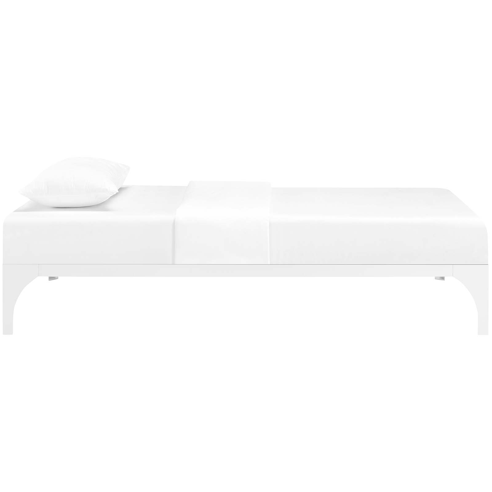 Modway Ollie MOD5430WHI Contemporary Ollie Twin Platform Bed Frame