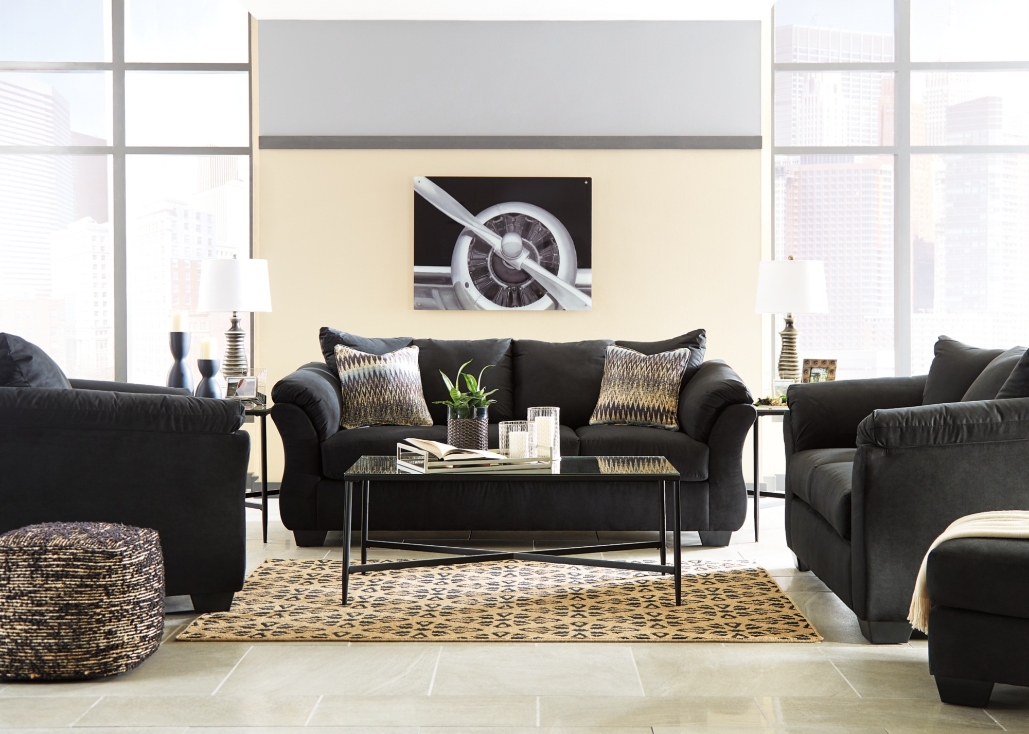 Signature Design by Ashley Darcy Sofa And Ottoman