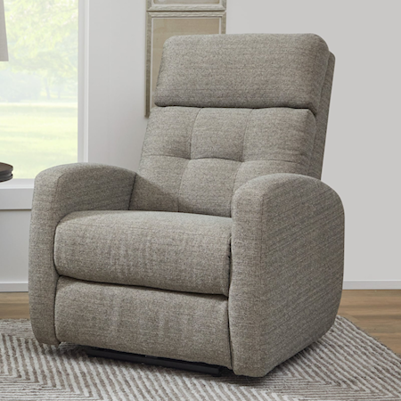 Contemporary Power Recliner with Power Headrest and Lumbar