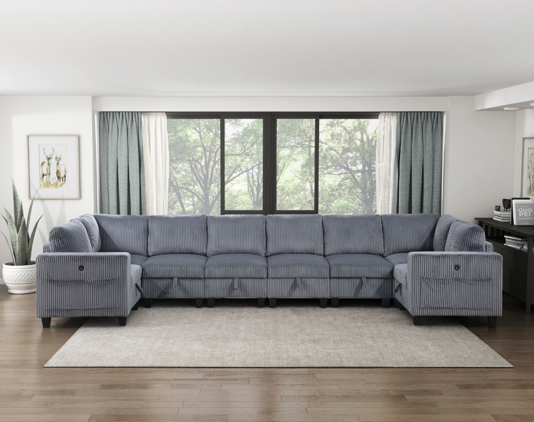 Homelegance Walterboro 8-Piece Sectional Sofa
