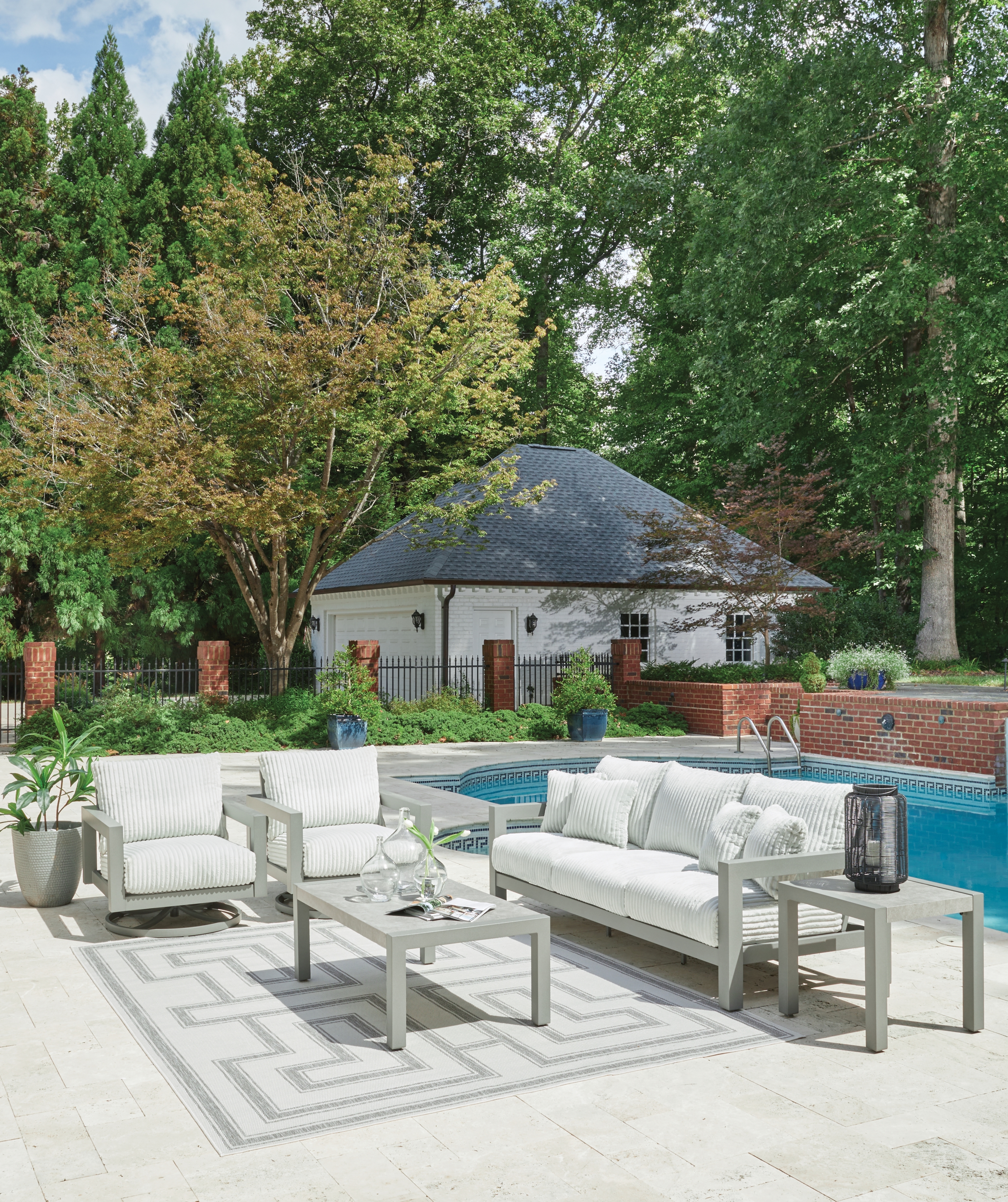 Signature Design by Ashley Moonlight View Outdoor Seating Group