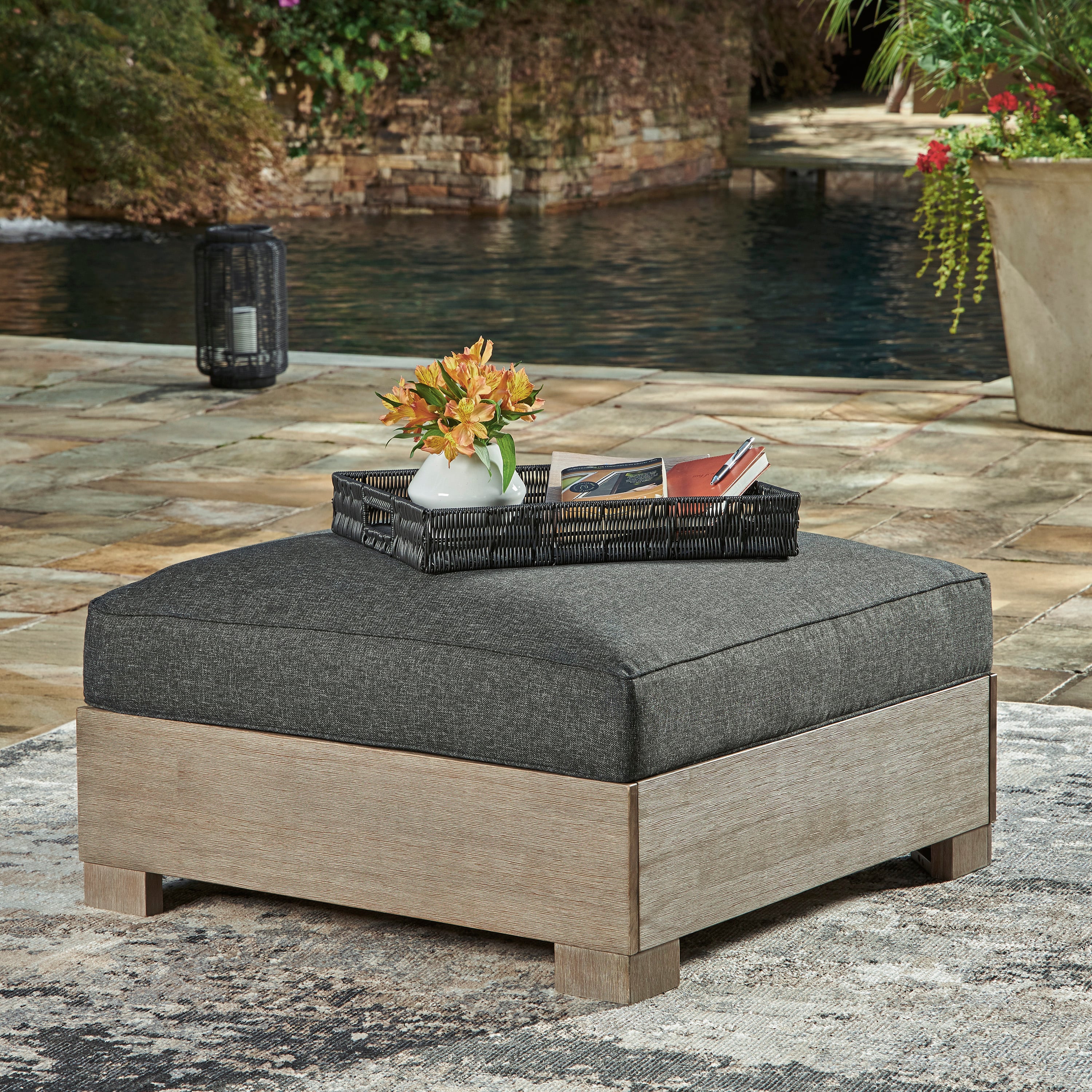 Citrine Park Outdoor Ottoman