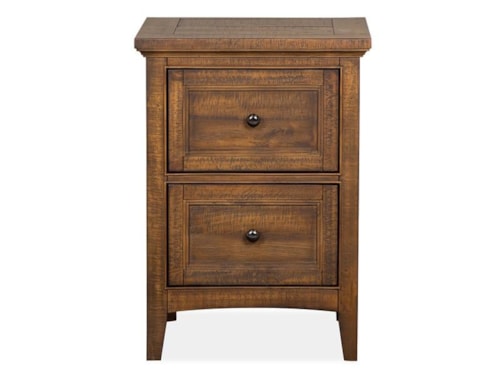 Traditional 2-Drawer Nightstand with Felt-Lined Top Drawer