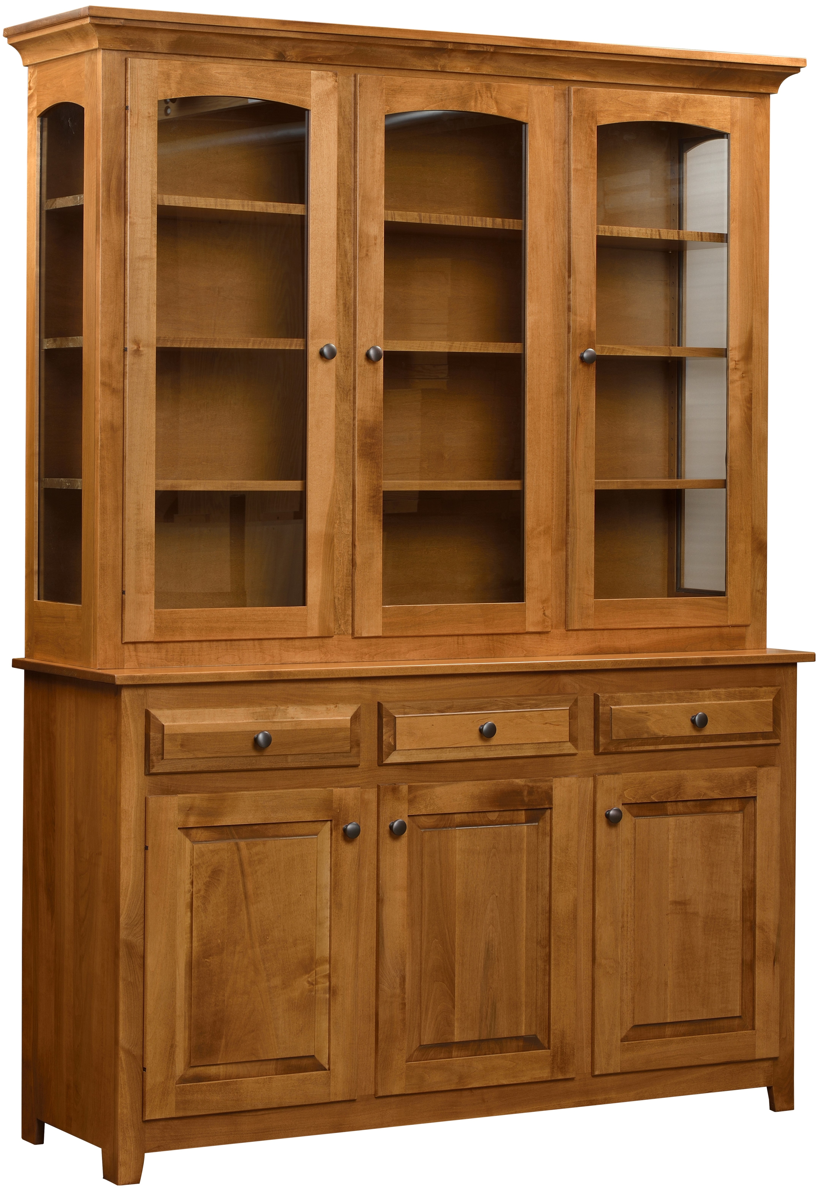 Custom Amish 3-Door Hutch Base