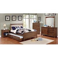 4-Piece Upholstered Twin Bedroom Set