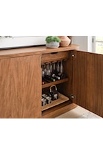 Aspenhome Caden Contemporary 2-Door Sideboard with Bottle & Stemware Storage