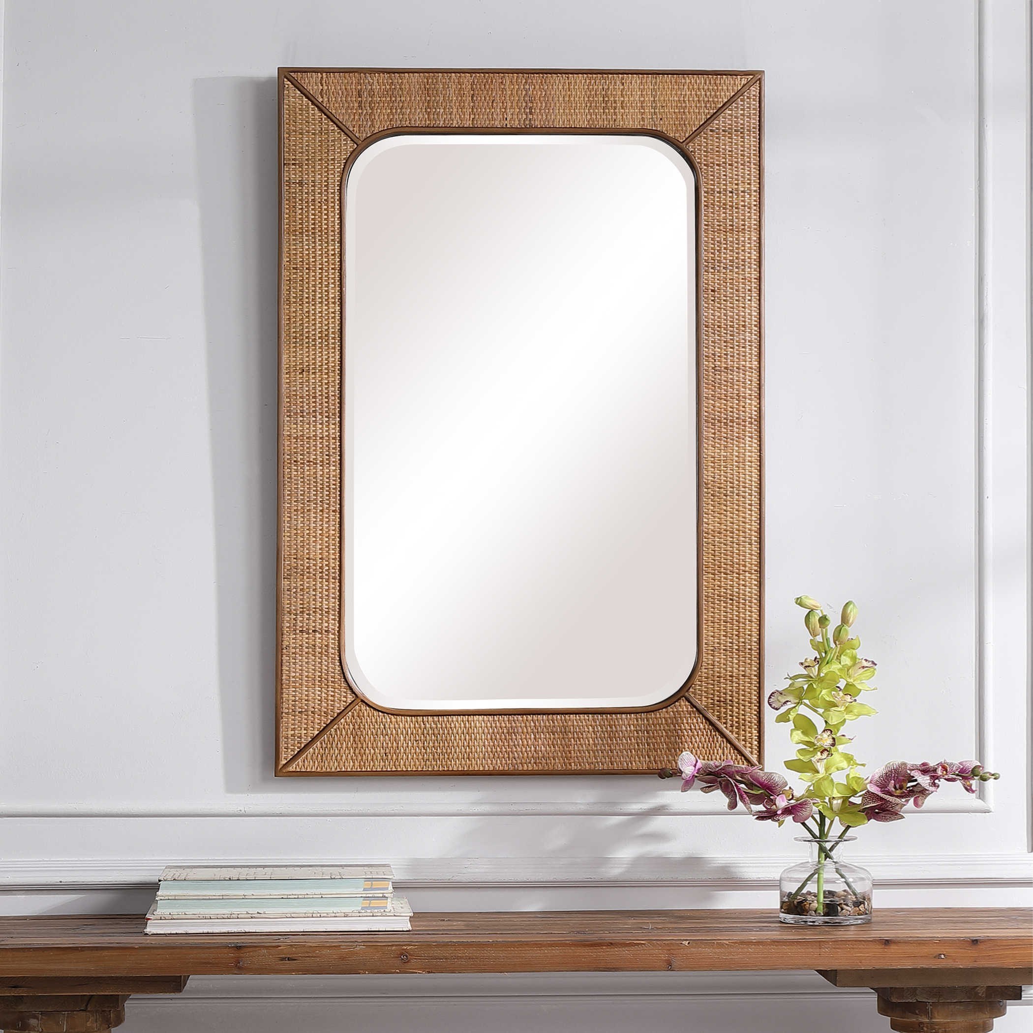 Uttermost Mirrors Tahiti Rattan Mirror