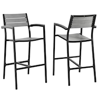 Bar Stool Outdoor Patio Set of 2