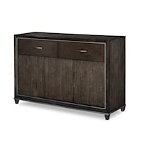 Contemporary Credenza with Adjustable Shelves