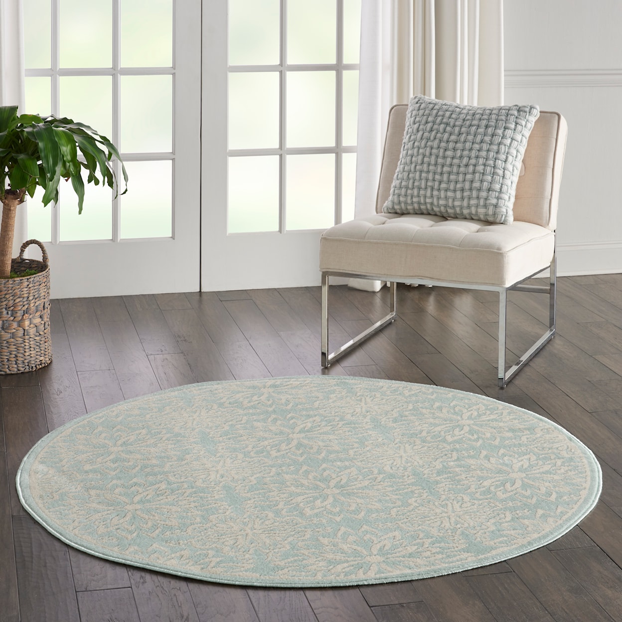 Nourison Jubilant 5'3" Round  Rug