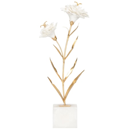 Carnation On Alabaster Stand