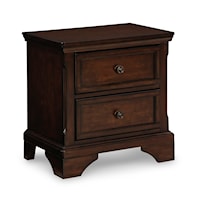 Traditional Nightstand with 2 Drawers