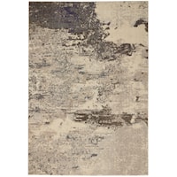 3'11" x 5'11" Ivory/Grey Rectangle Rug