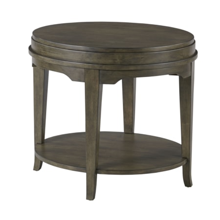 Oval End Table