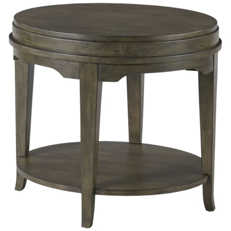 Oval End Table