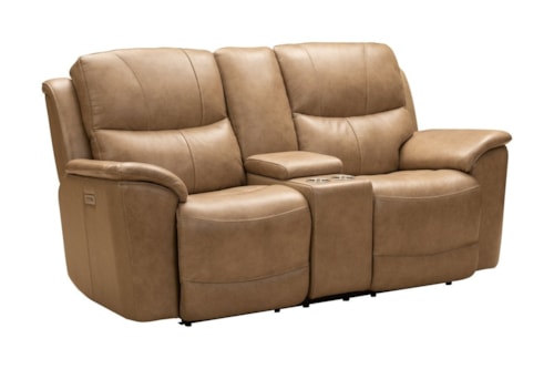 Casual Power Reclining Console Loveseat with USB