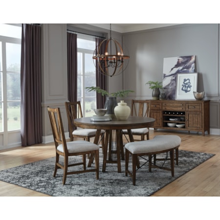 5-Piece Dining Set with Bench