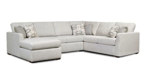 Transitional 3-Piece Sectional Sofa with Chaise