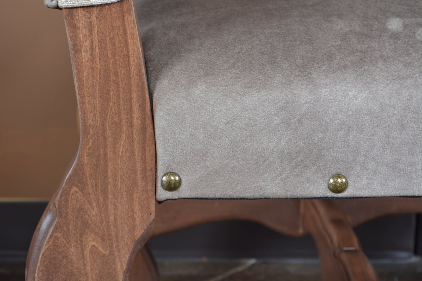 Horizon Home Horizon Home Arm Chair with Suede Fabric Seat