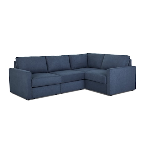 Standard-Arm 4-Seat Sectional Sofa